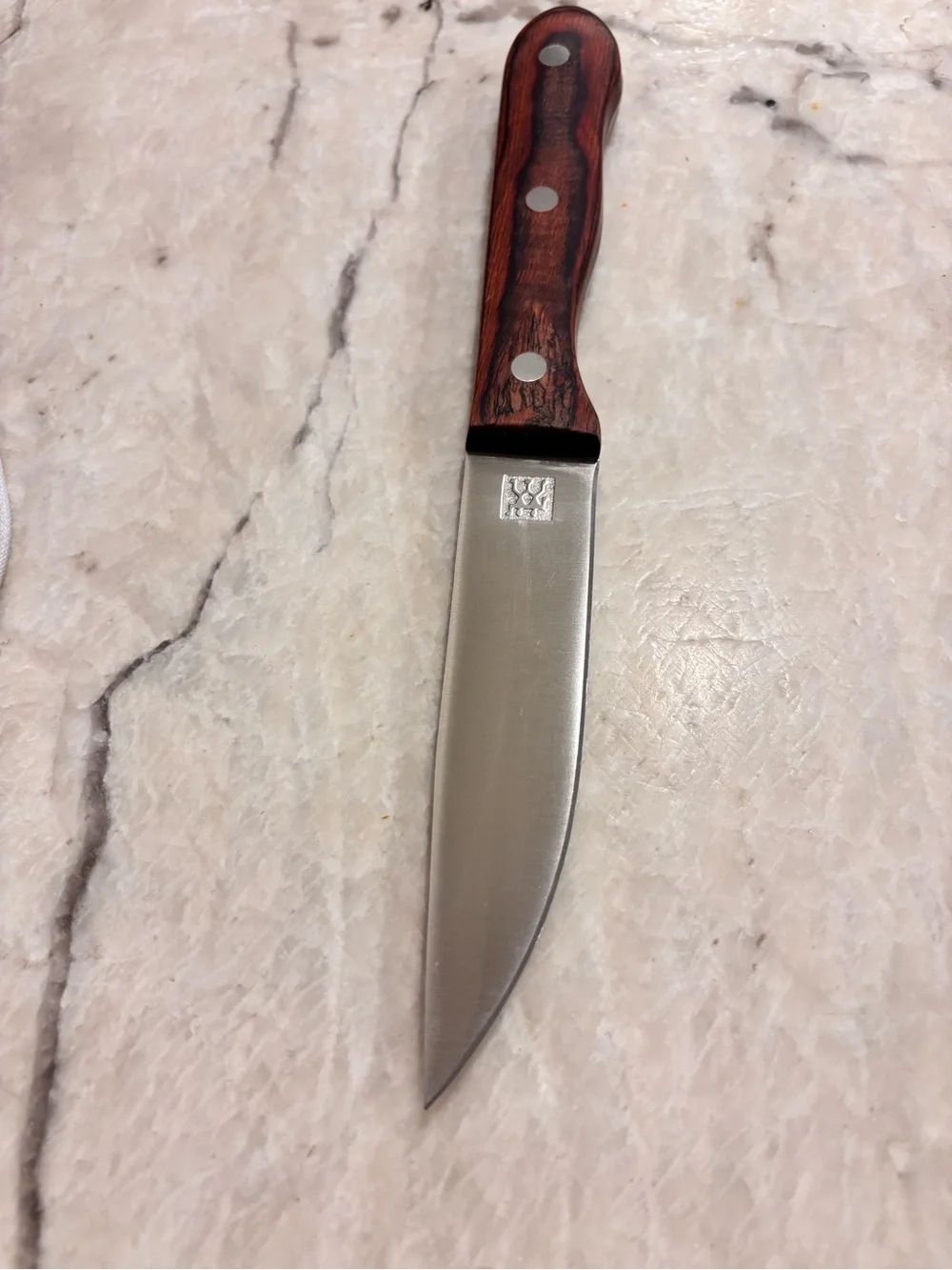 Classic Wooden-Handle Steak Knives - Brown (Set of 12)